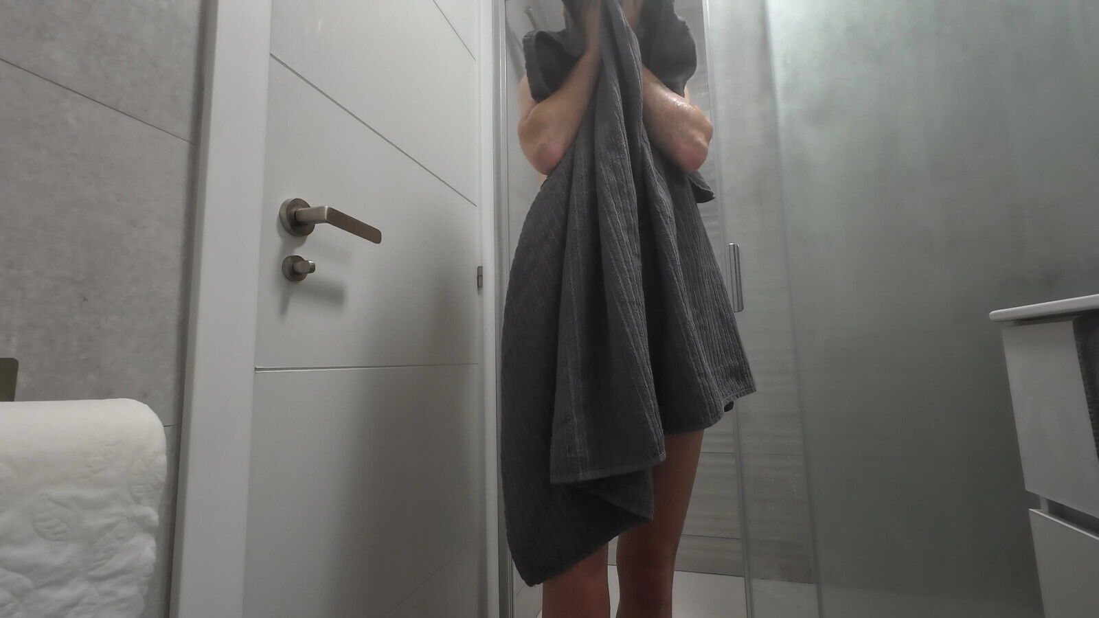 Being Naughty In The Bathroom Before My Shower