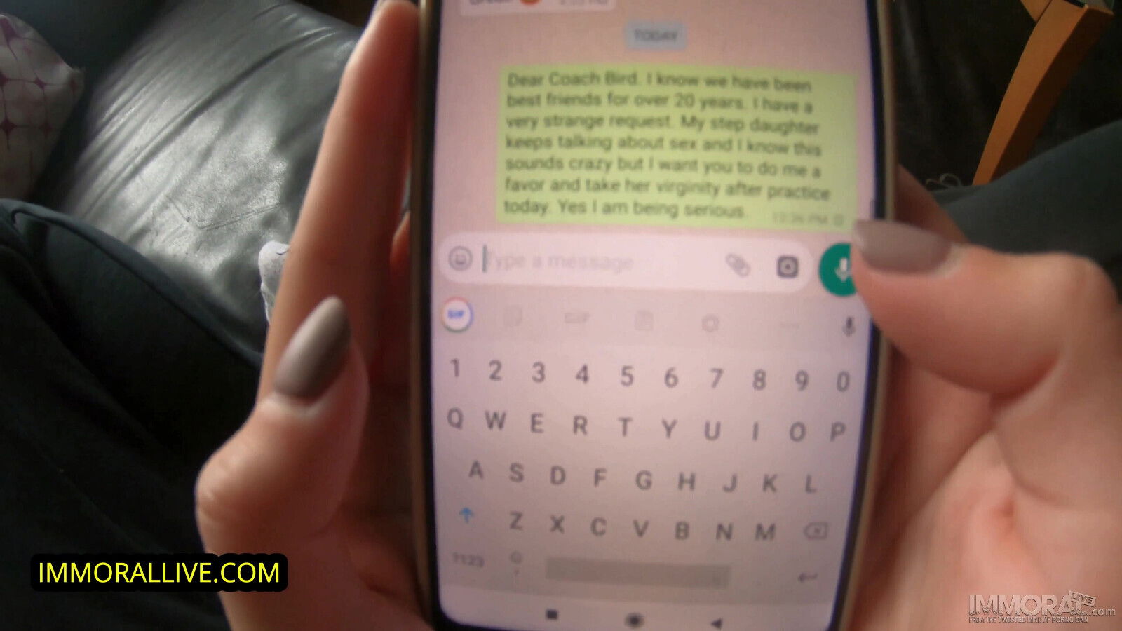 Flexible 18-year-old gymnast cons her coach & stepdad - Mia Split part 1 of 2