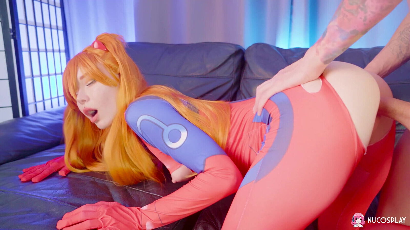 Hot redhead slut Karneli Bandi sucks dick and gets stuffed with it.