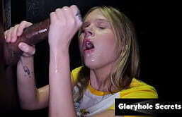 GLORYHOLE SECRETS - Submissive Coco Lovelock Devours Cumshots at Gloryhole