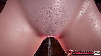 Hot College Girl Britney in Stockings 3D Hentai - Wet Pussy Licking Close-Up Views, Standing Pink Vibrator Masturbation &amp_ Squirt with Loud Moans Rule34 Animation