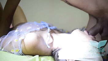 Tight-bodied amateur girl squats over a cock and rides cowgirl until he explodes | Small tits but big ass