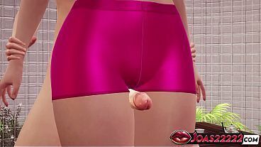 Big Tits Fairy Flora 3D Hentai - Thighjob Fetish in Pink Shorts, Reverse Lifting Pose Sex with Close-Up Pussy Views, and Anal Piledriver Hard Sex Ending with Creampie