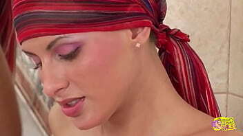 Making out and sucking tits in hot tub leads these dykes to mindblowing orgasm