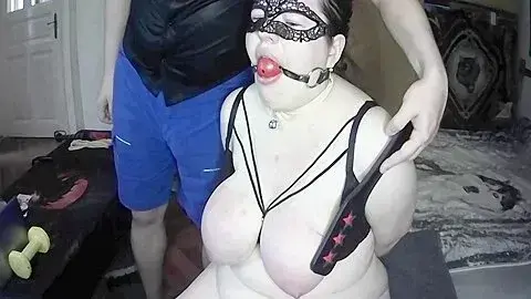 Big Boobed Slave Slut Gets Extreme Tit Spanking