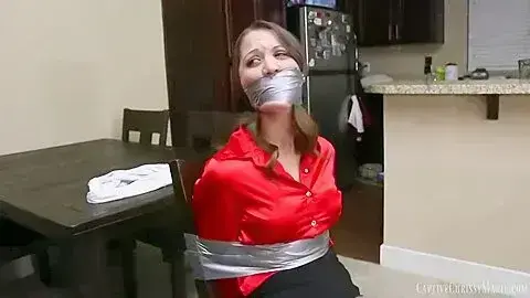 Teacher Young Chrissy Is Captured And Chair Tied By student 18+