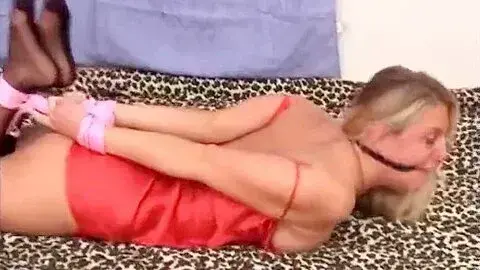 Blonde Tied Standing Up