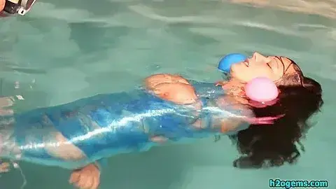 Wrapped Up In Clingfilm And Put Into The Pool