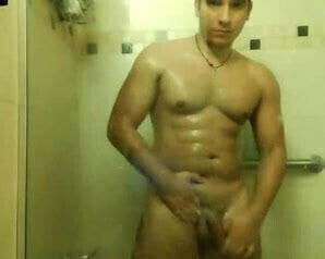 hot guy in the shower 1