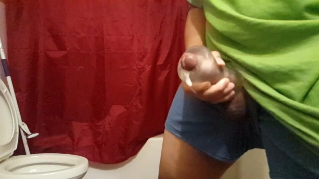 Slow Motion Cumshot Through Toy plus Normal Speed