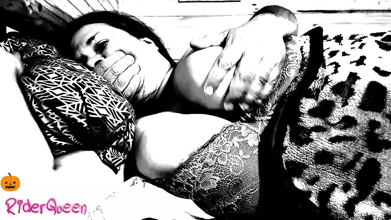 stepmom shares bed with stepson and gets naughty halloween anal sex