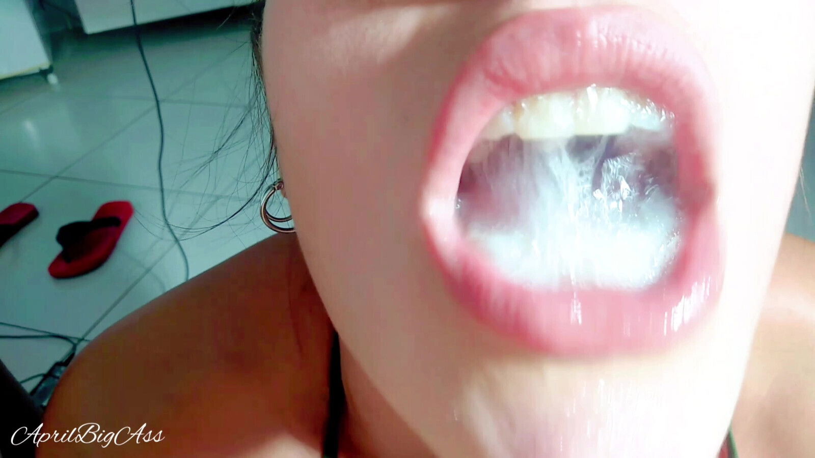 my stepdaughter swallows my entire cock down her throat and drinks all my cum 2-2