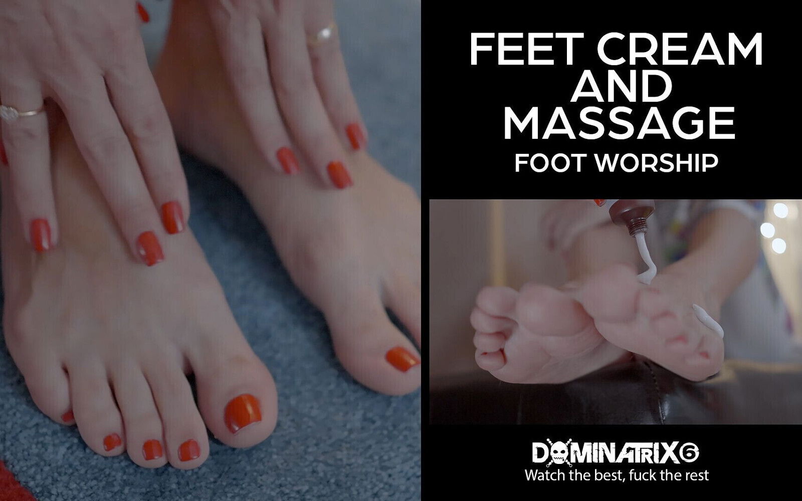 Feet Cream and Massage Foot Worship