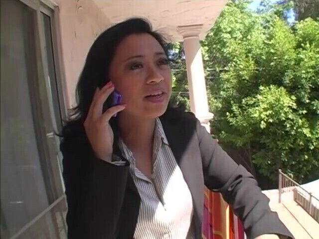 Asian MILF in Stockings Fucked in the Office