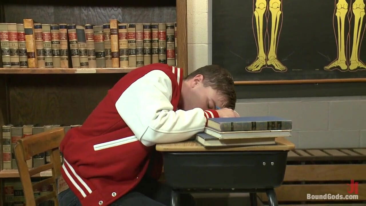 Big Cock Jock Gets Fucked and Paddled by His Biology Teacher