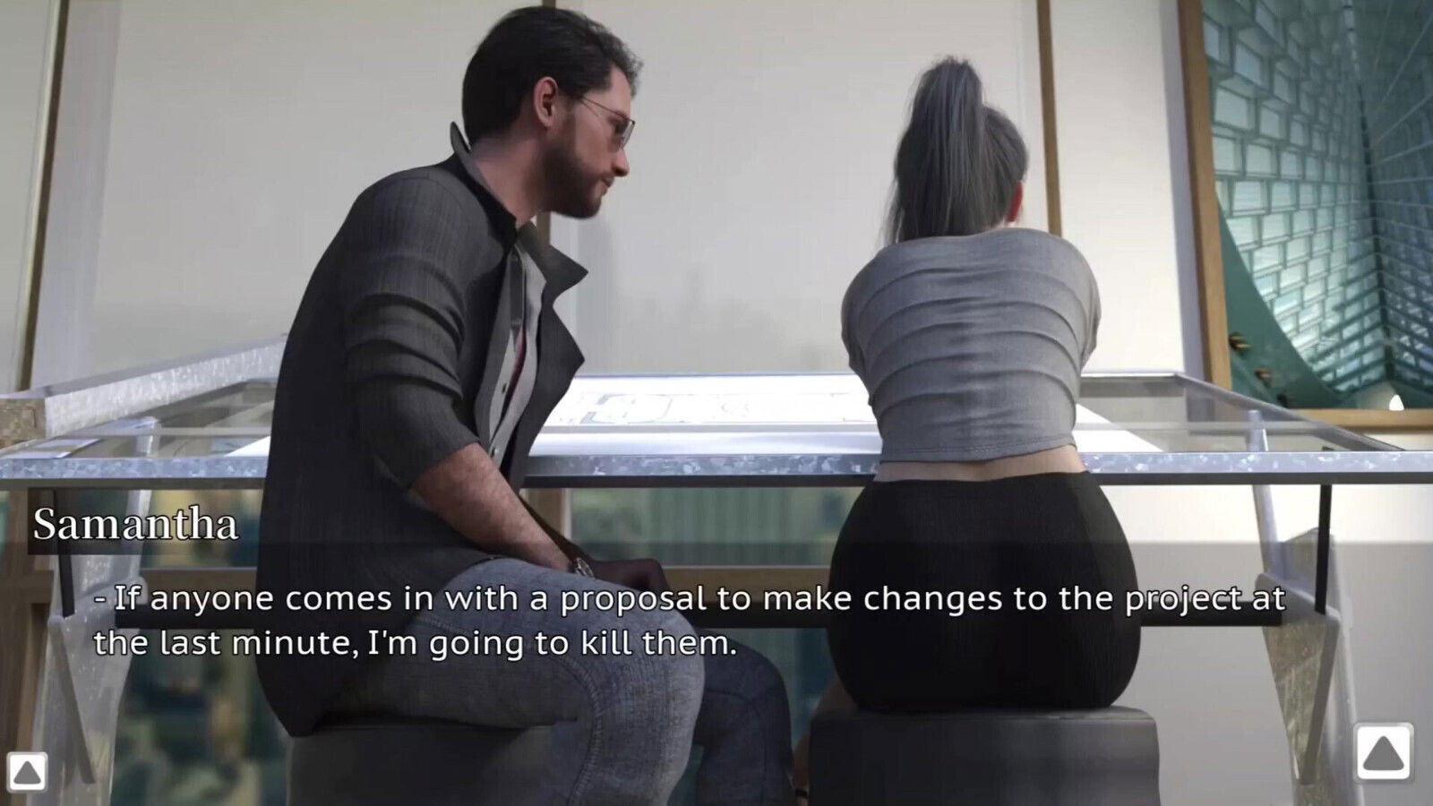 The Stepmother Gave Her Stepson a Gentle Kiss on the Cheek