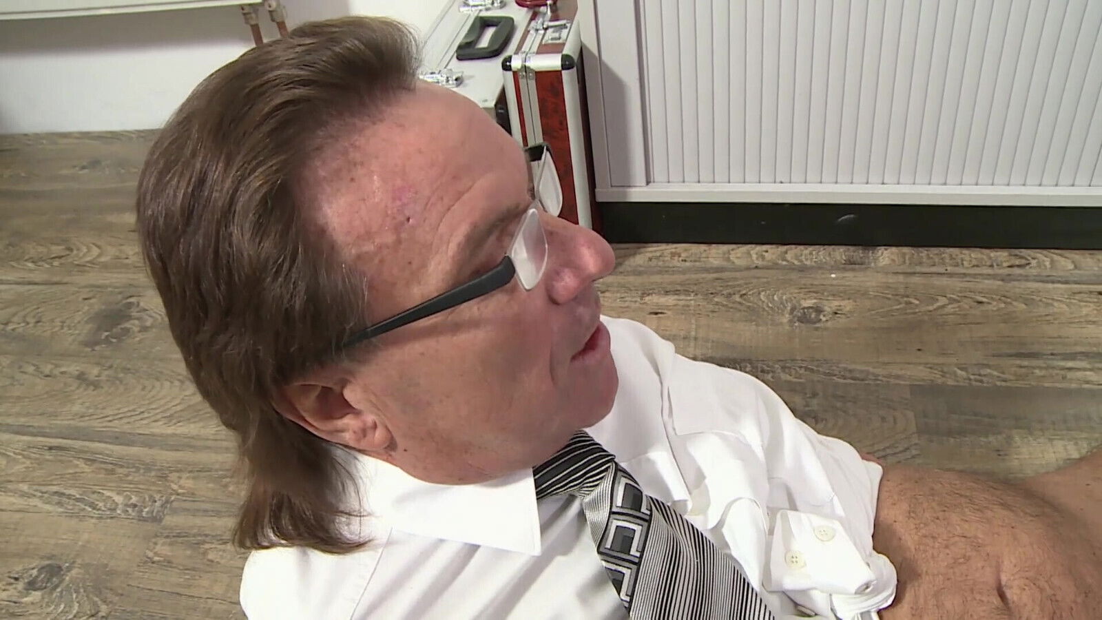 Pretty blonde applies for the job and gets the boss fucked and sucked