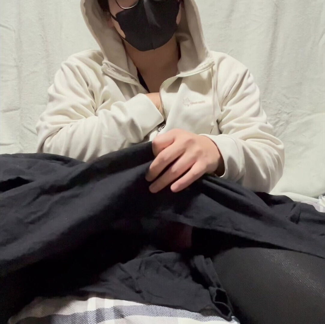 First cross-dressing selfie masturbation