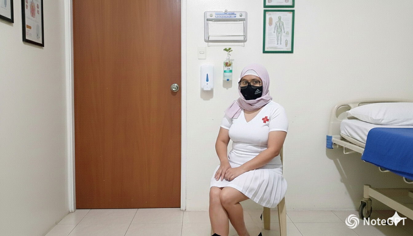 Asian Hijab Muslim sexy nurse seduce foreign doctor dick doctor eats my pussy