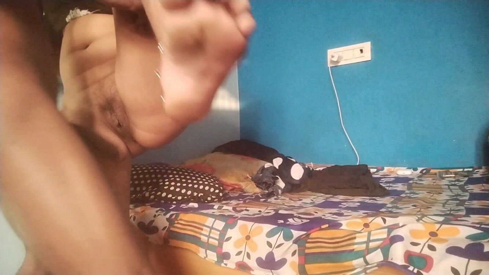 Indian stepsister was slep alone in her room. Then her stepbrother found her alone and fucked her. Hindi voice.