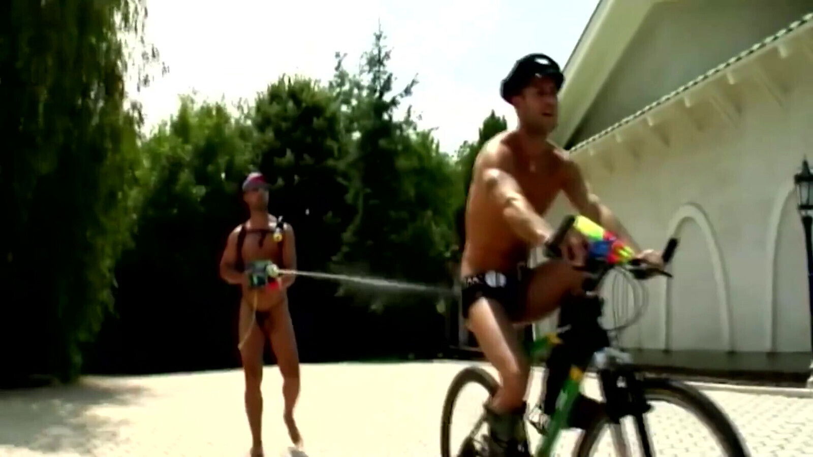 Wild Blonde Anal Threesome Pounding