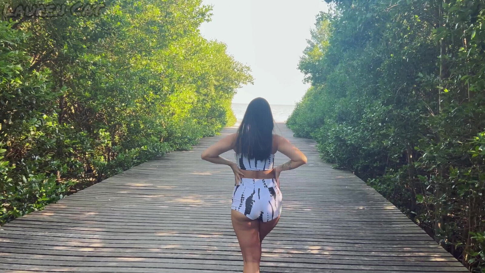 Blowjob with Cum in Mouth in a Beautiful Natural Landscape