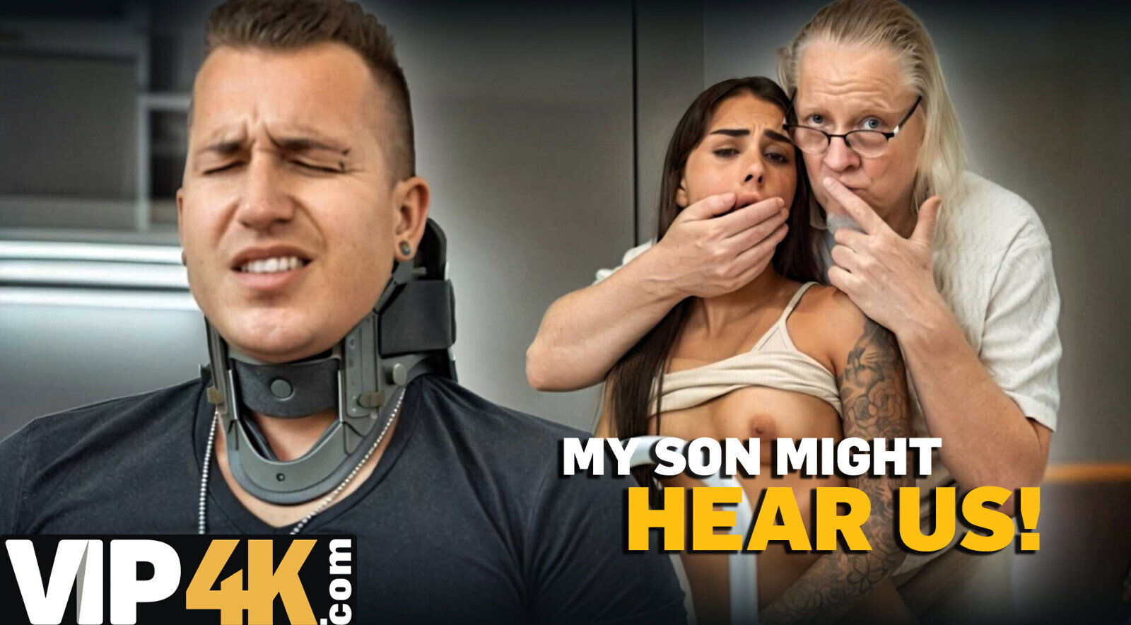 DADDY4K. Fuck me until he catches us!