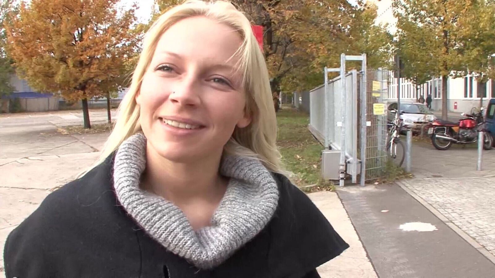 Huge facial for a top-class blonde German doll