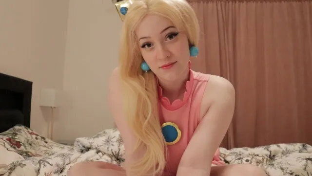 Stripping and Fucking You in My Peach Cosplay