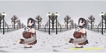 VR180 mmd Chihaya Dance 3d hololive Hentai