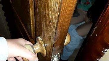 I caught a stranger masturbating in a public toilet