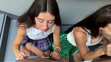 What would you do if you saw girls in a cafe taking off their mouths and inserting plugs into their asses? We couldn'_t resist