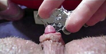 Extreme close up Big clit pussy squirting orgasm clitoris masturbation