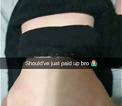 Pregnant MILF pays boyfriends Debt Over Snapchat - Cuckold Captions