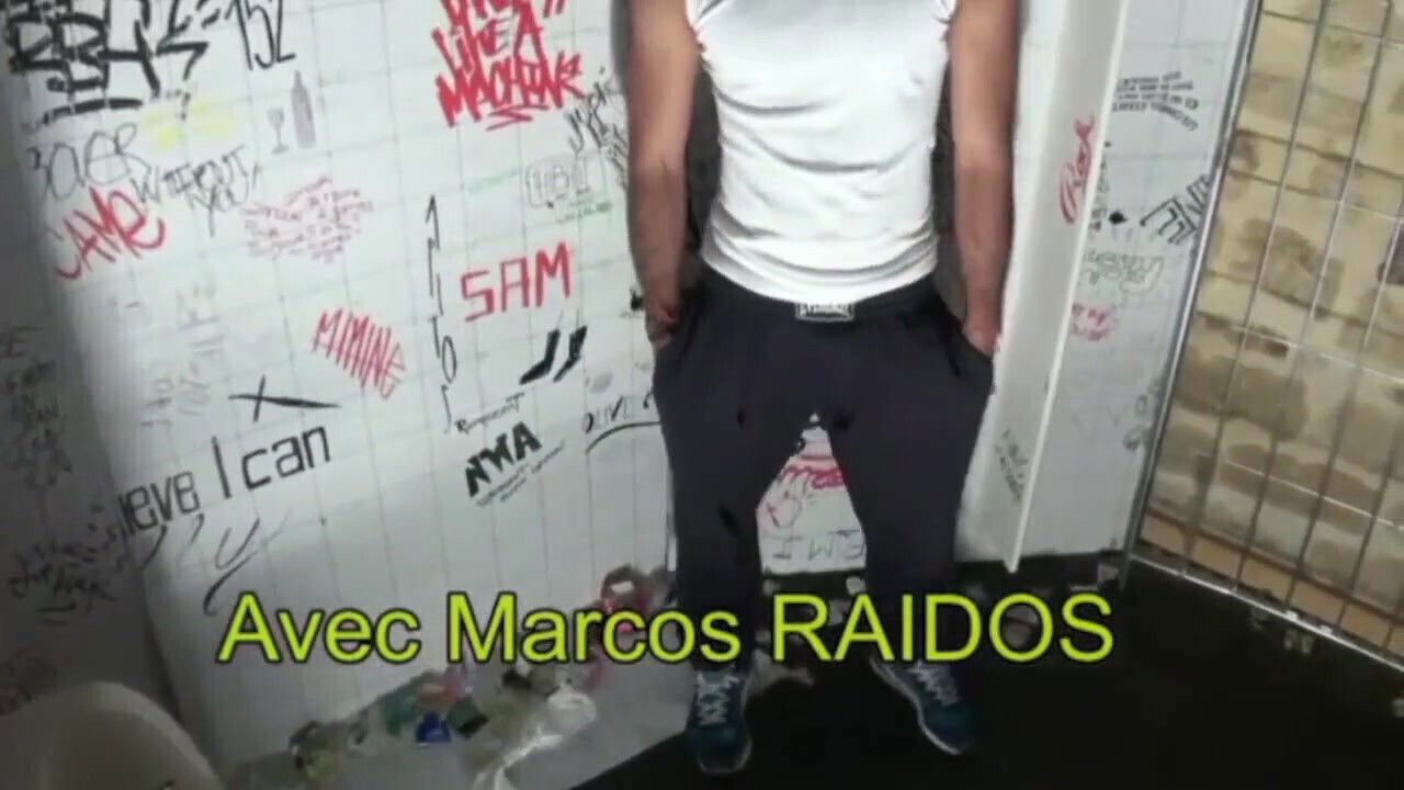 Latino muscle fucked in public toilets by Jordan Fox