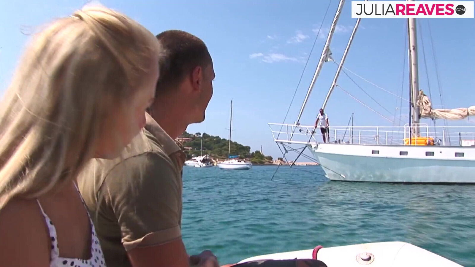 Blonde Babe's Yacht Threesome Double Anal Stuffing & Dual Cum Loads!