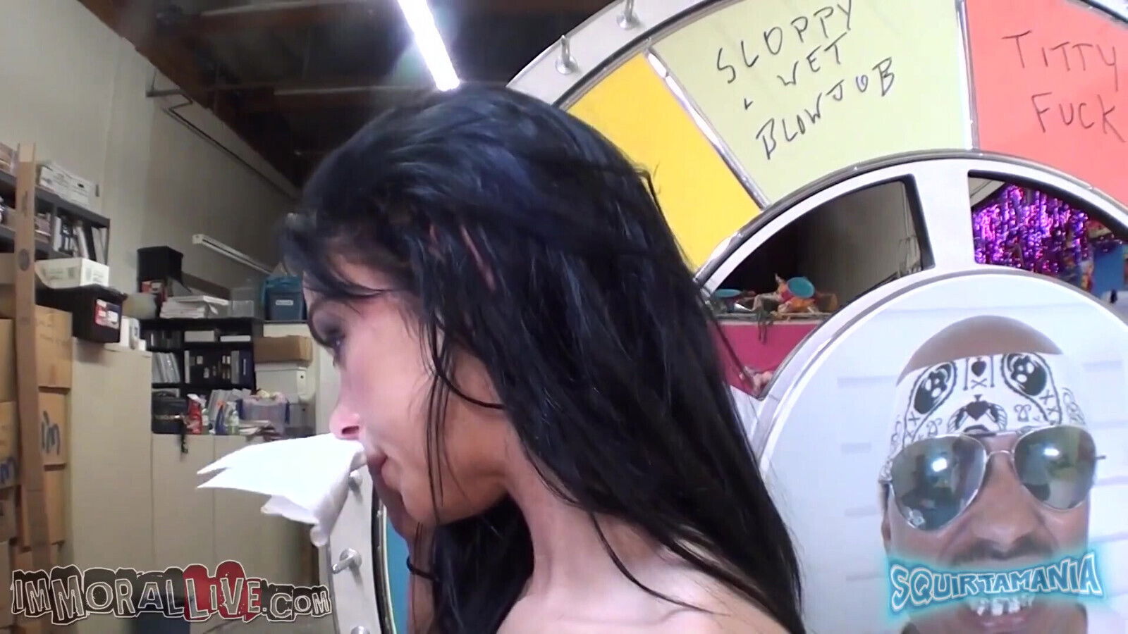 Pissing party with super freak Angelina Valentine!