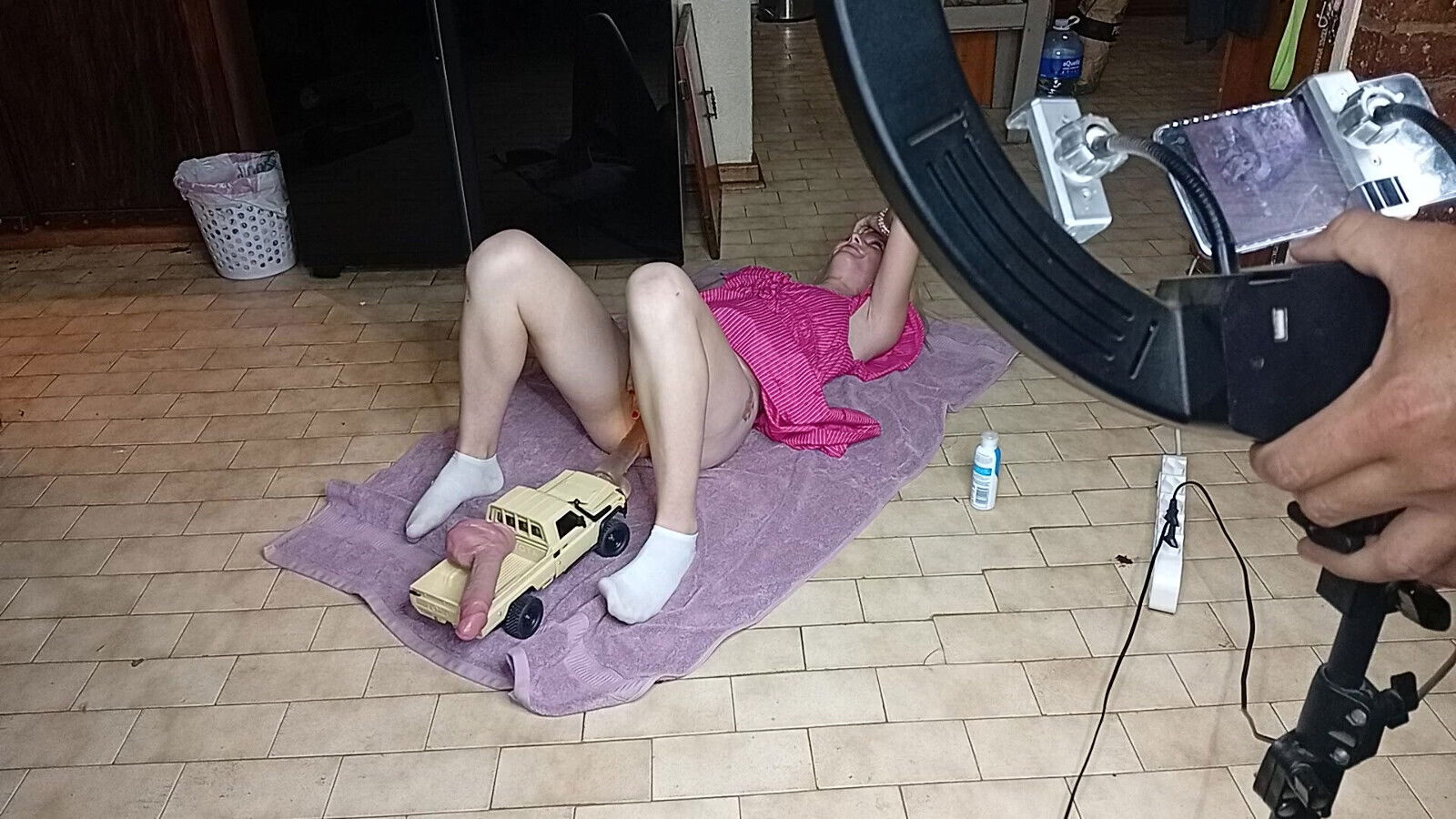 RC carwith dildo fucking hot 19 year oldblondes pussy