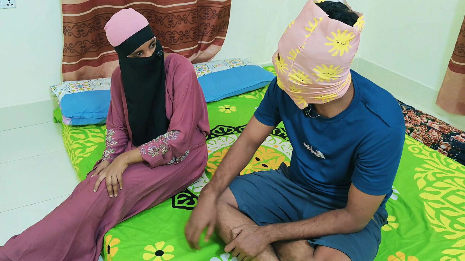 Bangla clear Fuck my stepsister's hot big ass hijab friend in my room