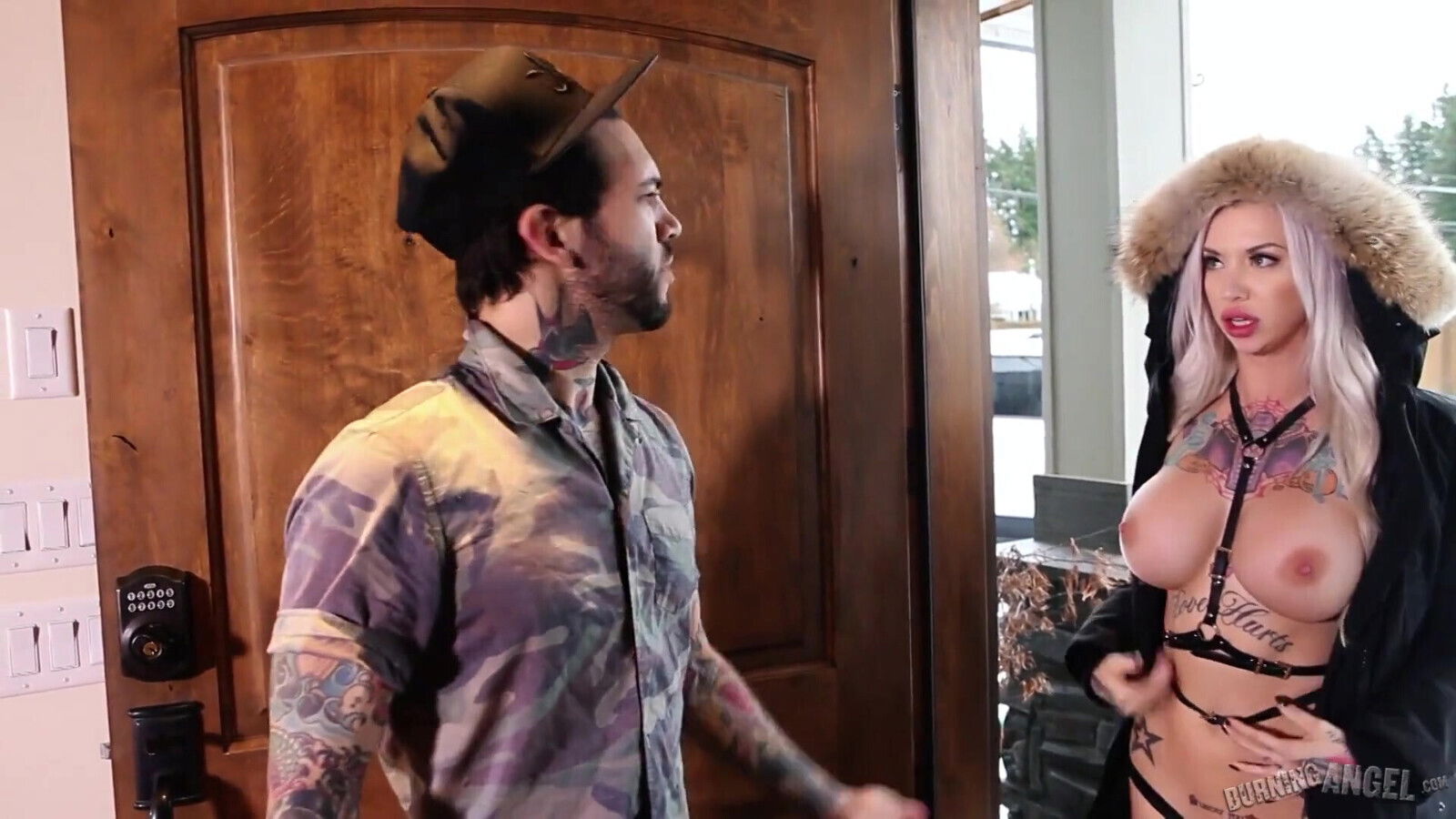 BurningAngel - Cum on my tattoo - Rachel Rampage