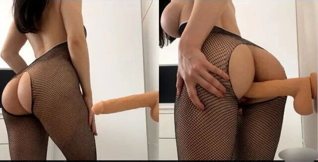 Beautiful Brunette Tries a Huge Cock for the First Time