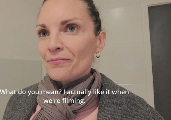 Stranger Fuck: Hot MILF Asks For Doggy Style & Big Ass Creampie in Kitchen