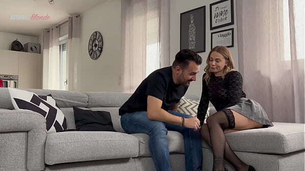 Blonde Slutty Wife Punished with First Rough Anal Fuck