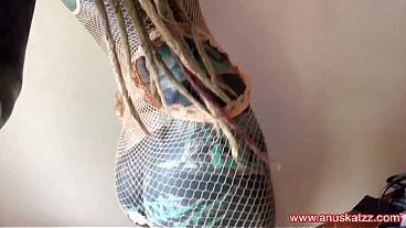 Naked Tattooed Beach Whore Anal Toys Outdoor, Solo Ass Play &amp_ Fucking