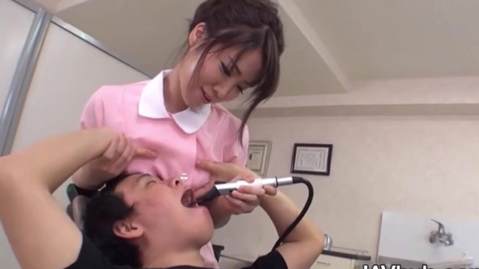 Mao Chinen Eases Patient with Nipple Play & Creampie Fuck