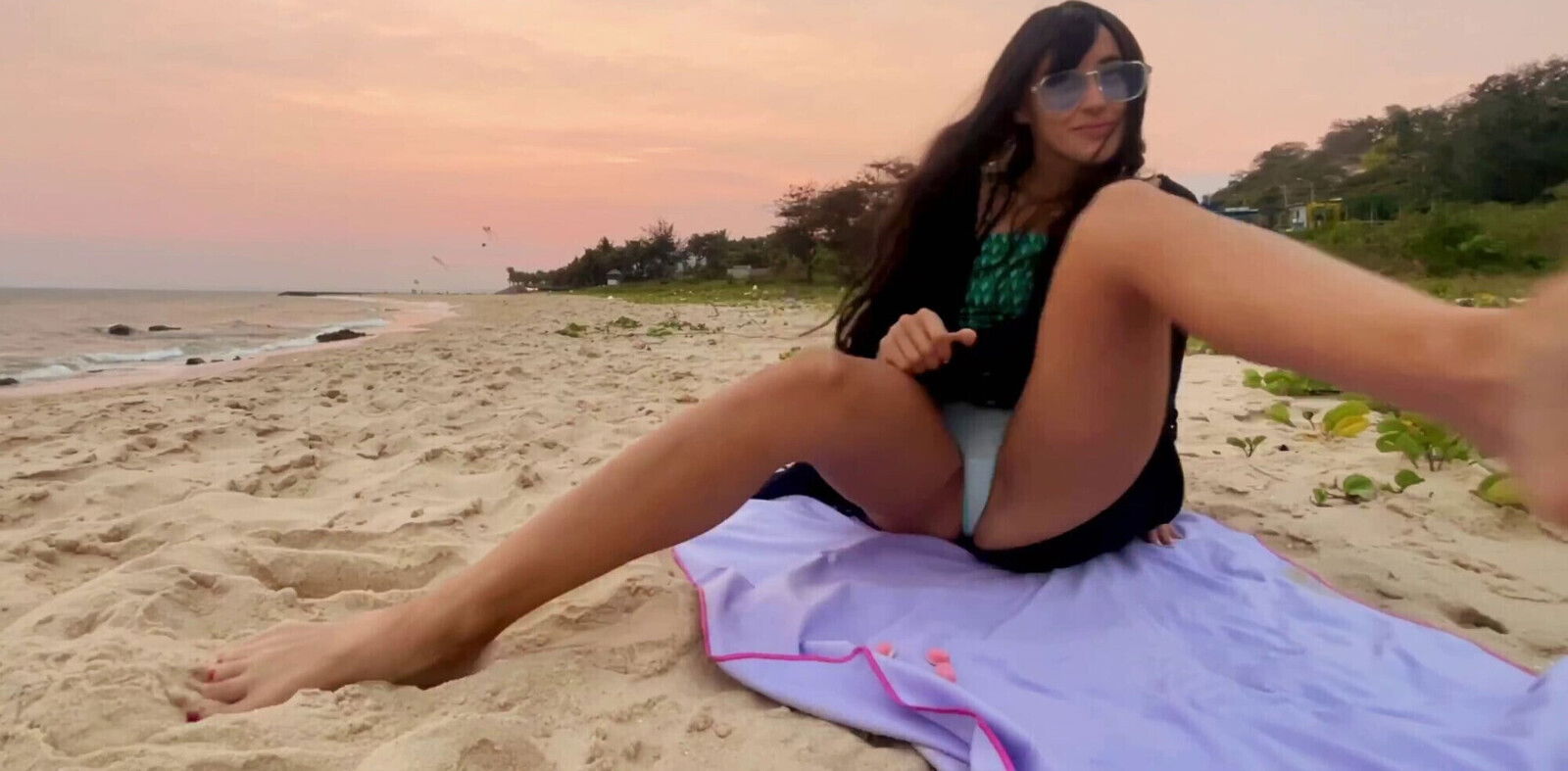 Me Sexy Beauty Girl Chasing Sunsets, Beach Vibes, and Pure Joy!