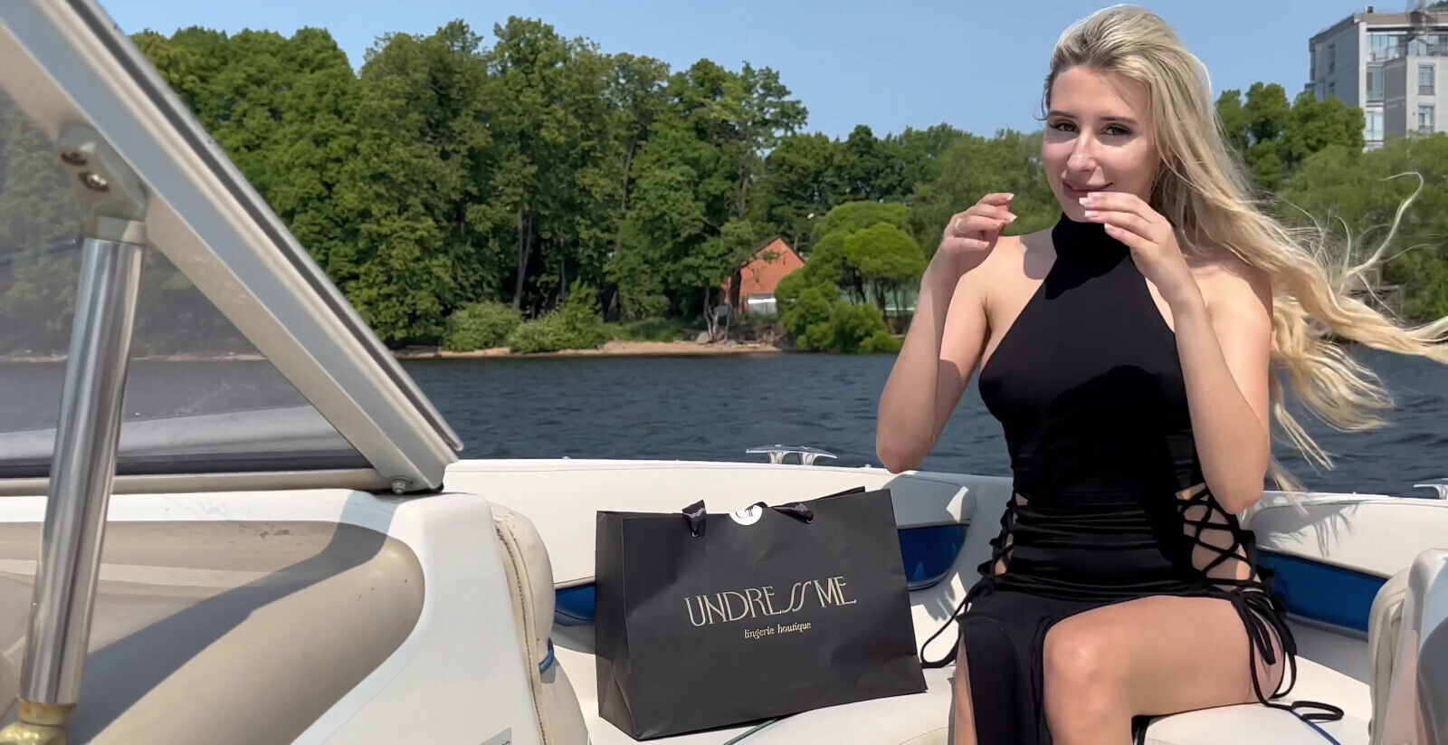 Captain fucked client on a boat