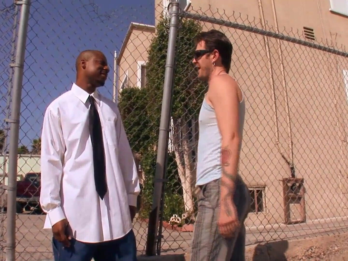 Horny Gay Enjoys His Neighbor's Big Black Cock