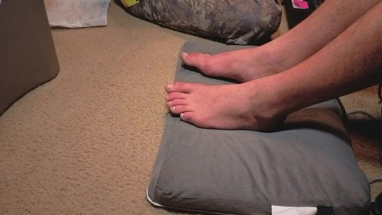 Melody Gives Her Master a Pedicure