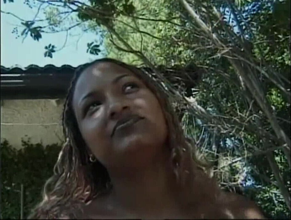 Young Black Girl Fucked Doggy Style and Cum on Tits by Monster Black Cock